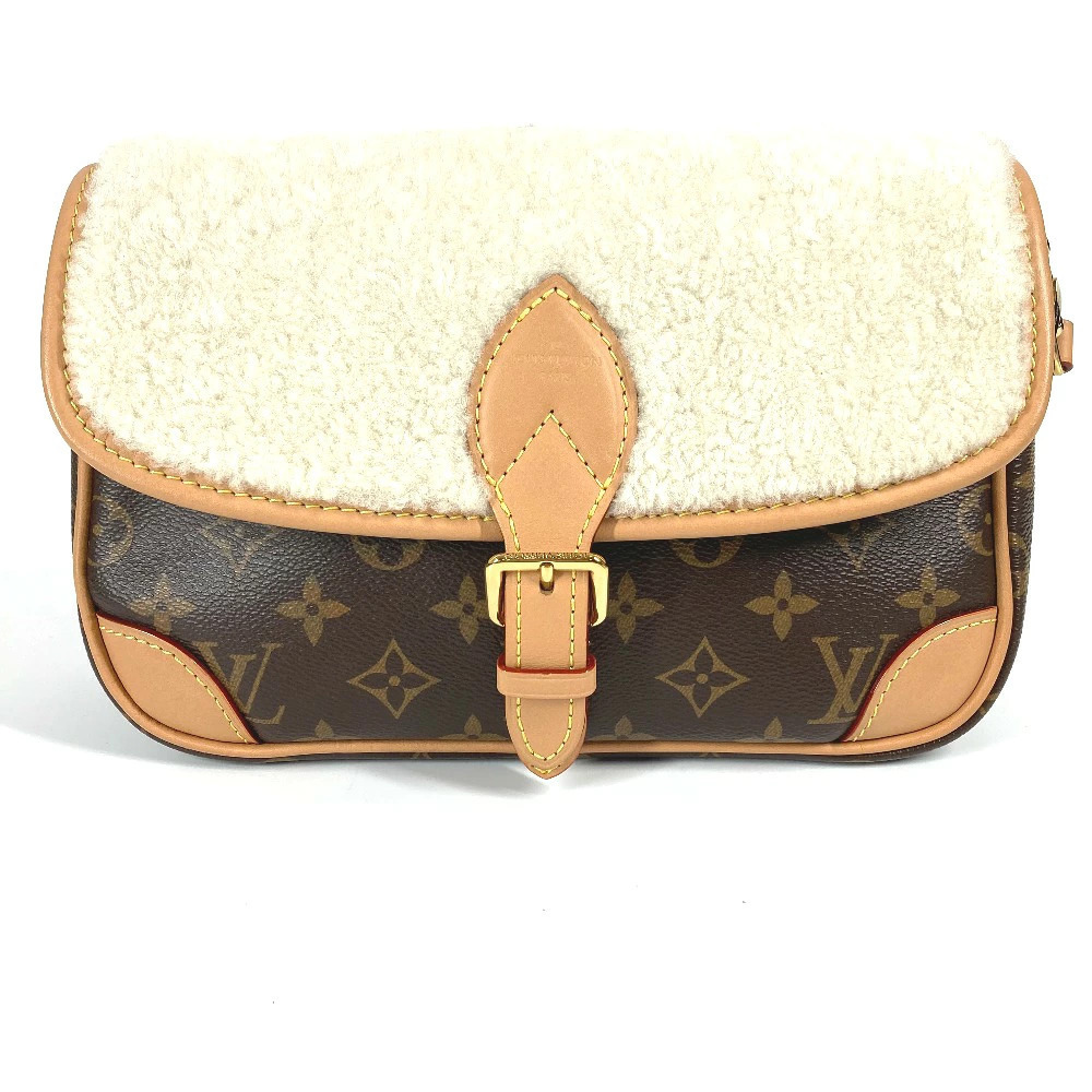 Louis Vuitton Brown Bag NM Tote Shoulder Monogram Diane Canvas